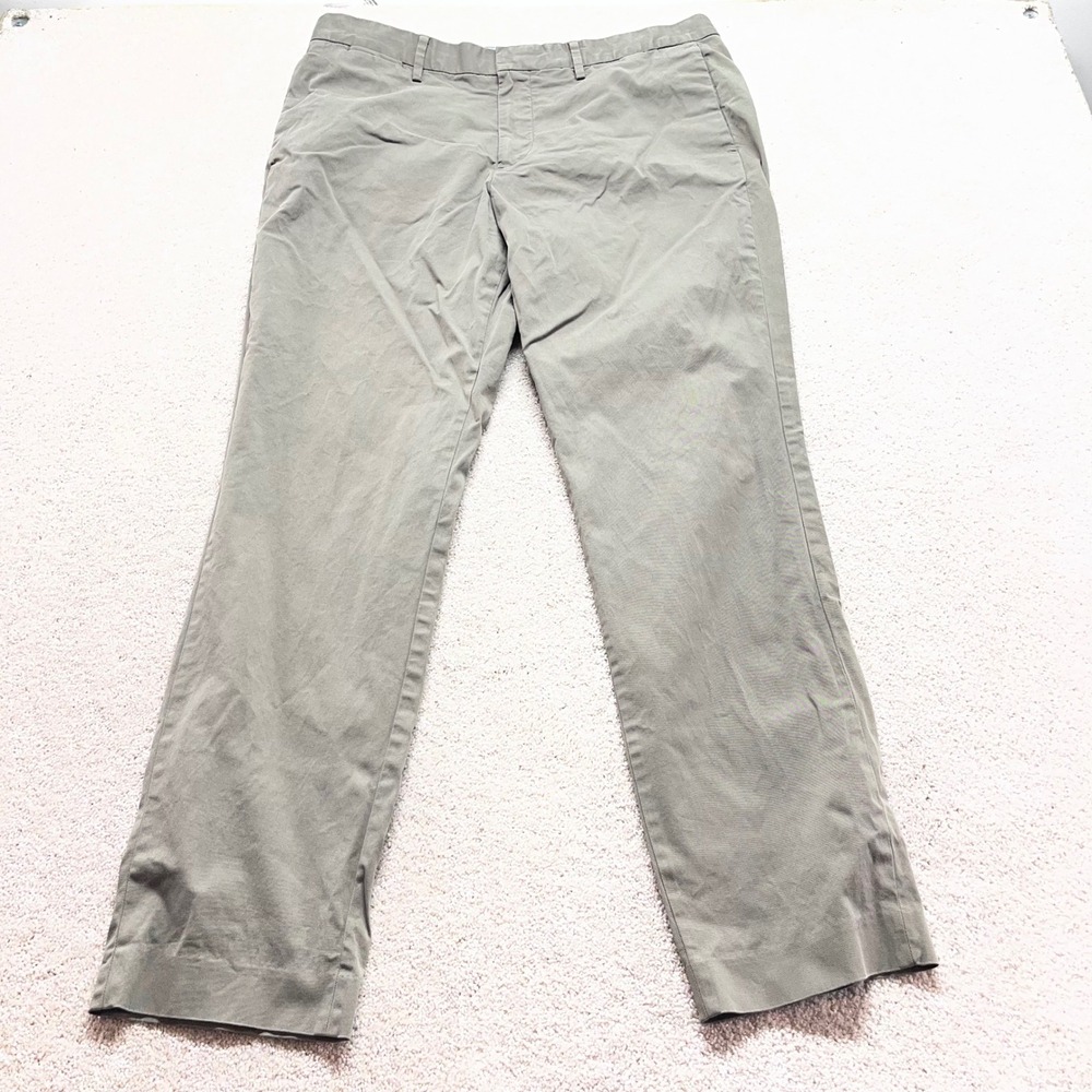 Bonobos Chino Pants Mens 36x32 Grey Stretch Cotton Straight‎ Leg Workwear